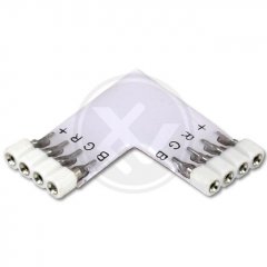 Złączka do taśmy LED kątowa typu L RGB 2252 VIP Electro
