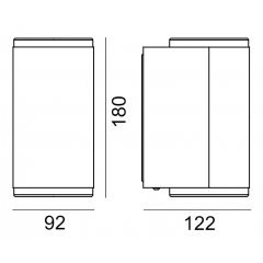 Lampa natynkowa ścienna MANDAL 1370GA Norlys