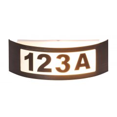 Lampa natynkowa ścienna z numerem domu INNSBRUCK 8748 Rabalux