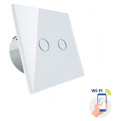 Włącznik światła dwustrefowy Wi-Fi SMART WOJ + 05416 Spectrum