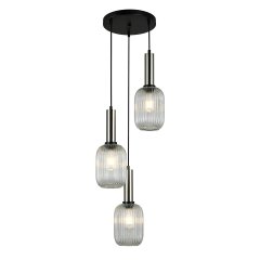 Lampa wisząca Antiola PND-5588-3AM-SC + CL Italux