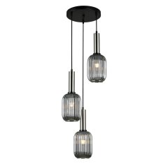 Lampa wisząca Antiola PND-5588-3AM-SC + SG Italux