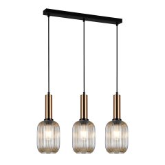 Lampa wisząca Antiola PND-5588-3M-BRO + AMB Italux