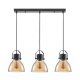 Lampa wisząca DARLENDA PND-22371-3-BK+AMB Italux