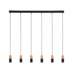 Lampa wisząca ELIT BLACK / WOOD6312 TK Lighting
