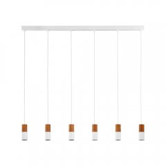 Lampa wisząca ELIT WHITE / WOOD 6308 TK Lighting