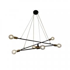 Lampa wisząca ESTRELLA LP-075 / 6P BK Light Prestige