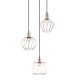 Lampa wisząca Gervais MDM-3345-3 BK+COP Italux