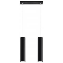 Lampa wisząca LAGOS 2 Czarny SL.0328 Sollux