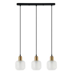 Lampa wisząca LAMEZIA PND-67594-3-BRO + CL Italux