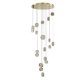 Lampa wisząca LED 105W EUFORIA złota AZ6740 Azzardo