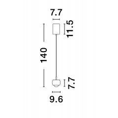 Lampa wisząca LED 13W LIMA LE44282 Luces Exclusivas