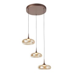 Lampa wisząca LED 21W TENELE PND-24028-3A-COPP Italux