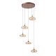 Lampa wisząca LED 35W TENELE PND-24028-5A-COPP Italux