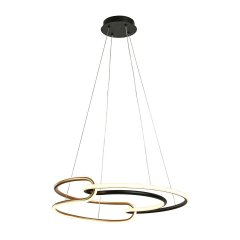 Lampa wisząca LED 40W CASAR PND-24002-BK-GD Italux