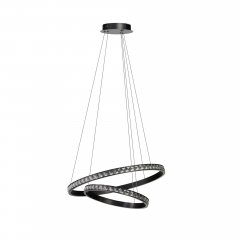 Lampa wisząca LED 41W AZALEA 60 + 40 czarna AZ6773 Azzardo