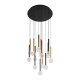 Lampa wisząca LED 58W ALINOS PND-24019-14A-BK Italux