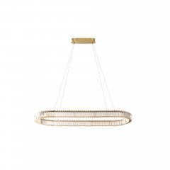 Lampa wisząca LED 71W SPARK OVAL + REMOTE CONTROL złota AZ6711 Azzardo