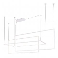 Lampa wisząca LED biała GEOMETRIC P0272 MaxLight