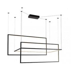 Lampa wisząca LED czarna GEOMETRIC P0271 MaxLight