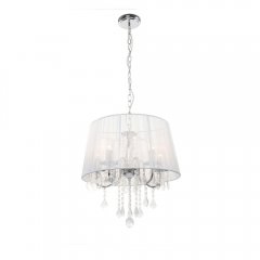 Lampa wisząca MONA LP-5005 / 3P srebrna Light Prestige