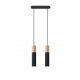 Lampa wisząca PABLO 2 czarna SL.0633 Sollux