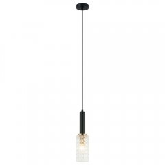 Lampa wisząca PEROLA PND-43363-1 BK + BR Italux