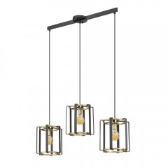 Lampa wisząca PRIMERO PND-44003-3-BK-GD Italux