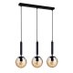 Lampa wisząca RAVENA PND-2324-3L BK+AMB Italux