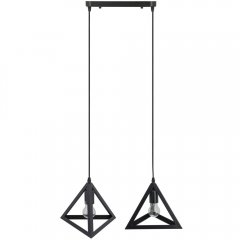 Lampa wisząca ROMB 6804 / 2 BLACK Elem