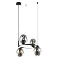 Lampa wisząca Roxane MDM-4045-4 BK + SG Italux