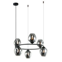 Lampa wisząca Roxane MDM-4045-6 BK + SG Italux