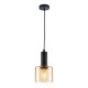 Lampa wisząca SANTIA PND-65342-1-BK+AMB Italux