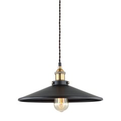 Lampa wisząca Verda MDM-3458 / 1L BK + GD Italux