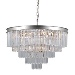 Lampa wisząca Verdes PND-44372-11A-SLVR-BRW Italux