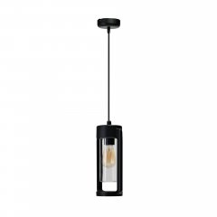 Lampa wisząca zewnętrzna LANTERN E27 IP54 czarna AZ6829 Azzardo