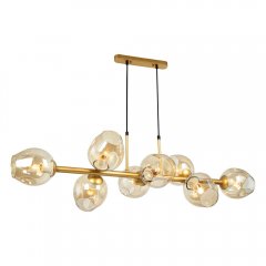 Lampa wisząca Złota BORGO PND-30843-8 GD + AMB Italux