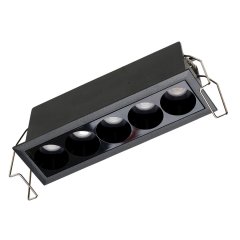 Lampa sufitowa wpuszczana LED 10W Tetrix 5 CCT BK AZ6276 Azzardo