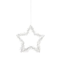 Ozdoba wisząca świetlna Gwiazda 35cm srebrny MARTIN 705056 Markslojd