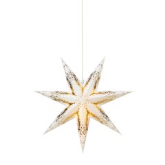 Ozdoba wisząca świetlna Gwiazda 45cm biały / srebrny TILDE 705548 Markslojd