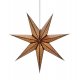 Ozdoba wisząca świetlna Gwiazda 45cm brązowy GLITTER 705793 Markslojd