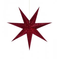 Ozdoba wisząca świetlna Gwiazda 45cm czerwony VELOURS 705481 Markslojd