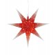 Ozdoba wisząca świetlna LED 1,5W Gwiazda czerwona 2D 45cm NICOLAS 704952 Markslojd