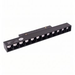 Oprawa szynowa LED 10W Raster 23cm On / Off MAGNETIC czarna M0004N MaxLight