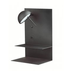 Lampa ścienna półka z USB HOTEL W2819-B Auhilon