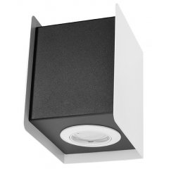 Lampa ścienna STEREO 2 biały / czarny SL.0402 Sollux