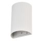 Ryflowana lampa ścienna LUCIUS biały AZ6108 Azzardo