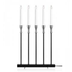 Świecznik stołowy chromowy SKOGHALL 704449 Markslojd