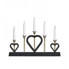 Świecznik stołowy czarny MELISSA 705938 Markslojd