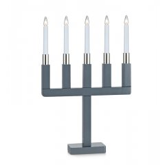 Świecznik stołowy szary SUNDSTORP 703823 Markslojd